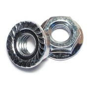 Midwest Fastener Flange Nut, 5/16"-18, Steel, Zinc Plated, 100 PK 09632